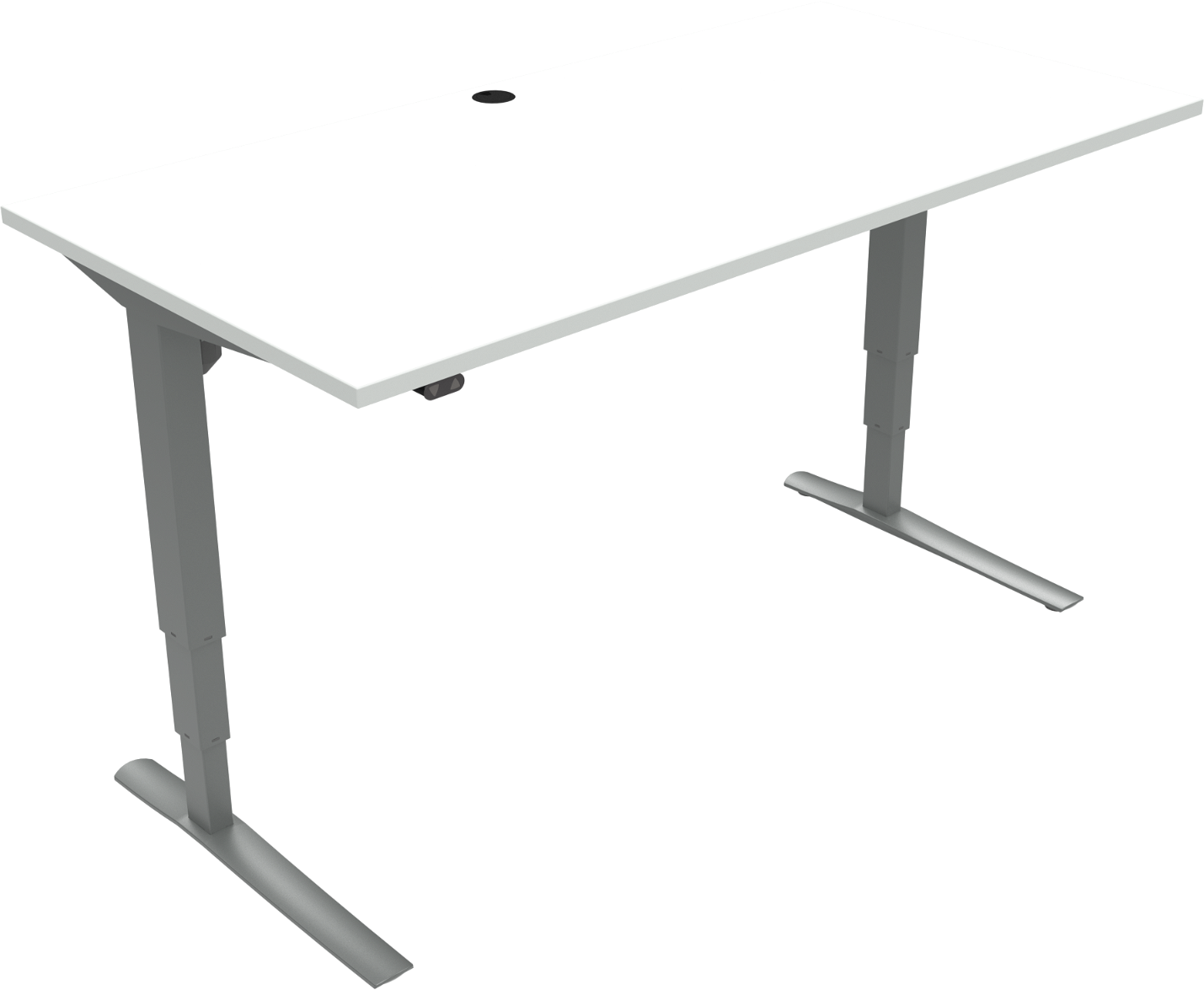 To-bens Hæve-Sænkebord Zennord Rise Rest 160x80 cm Hvid
