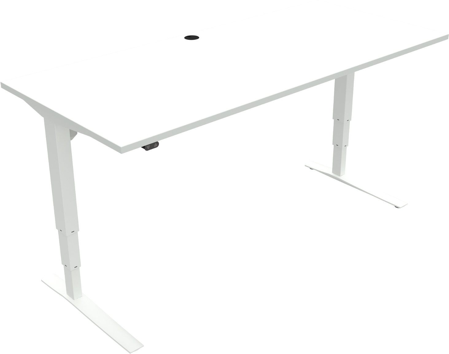To-bens Hæve-Sænkebord Zennord Rise Rest 180x80 cm Hvid