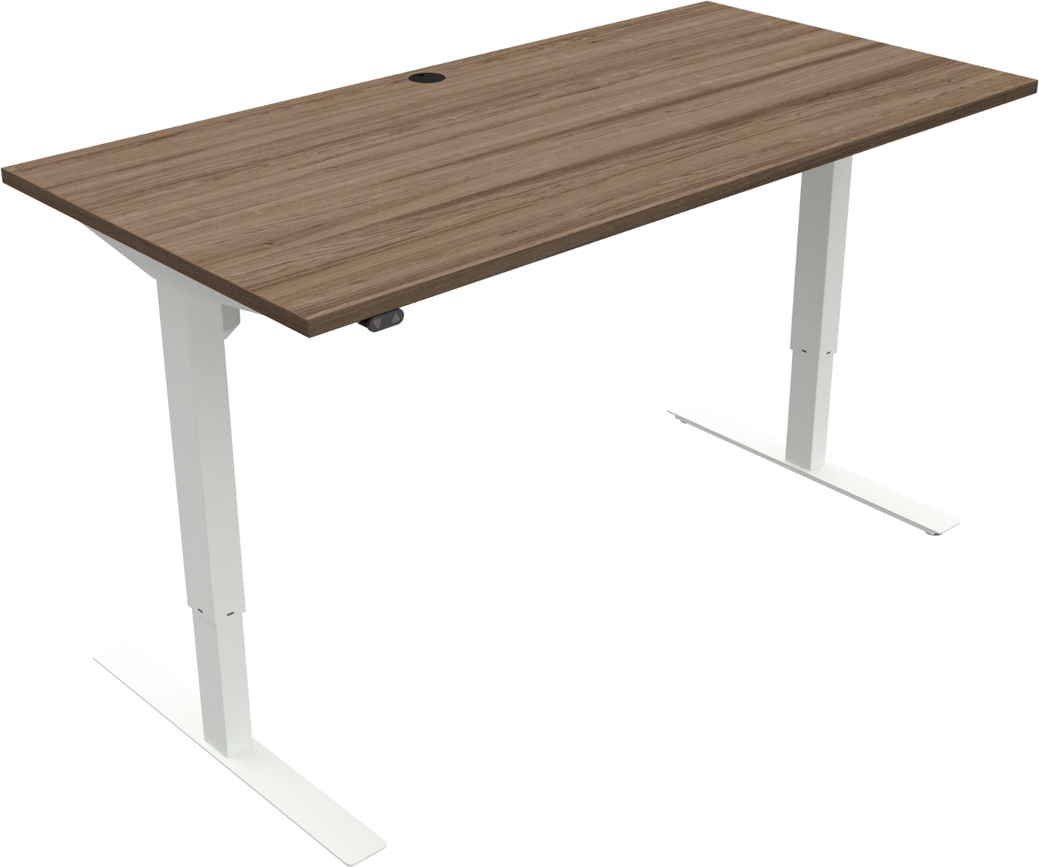 Hæve-Sænkebord Zennord Updown 160x80 cm i Valnød Melamin