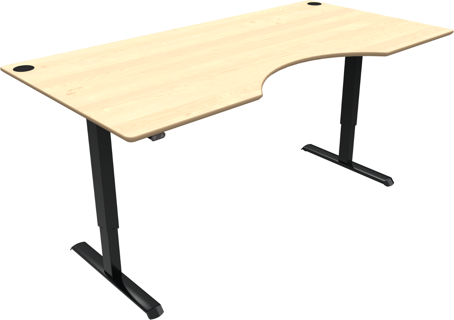 Justerbart Hæve-Sænkebord Zennord AdaptDesk - Naturlig Stil