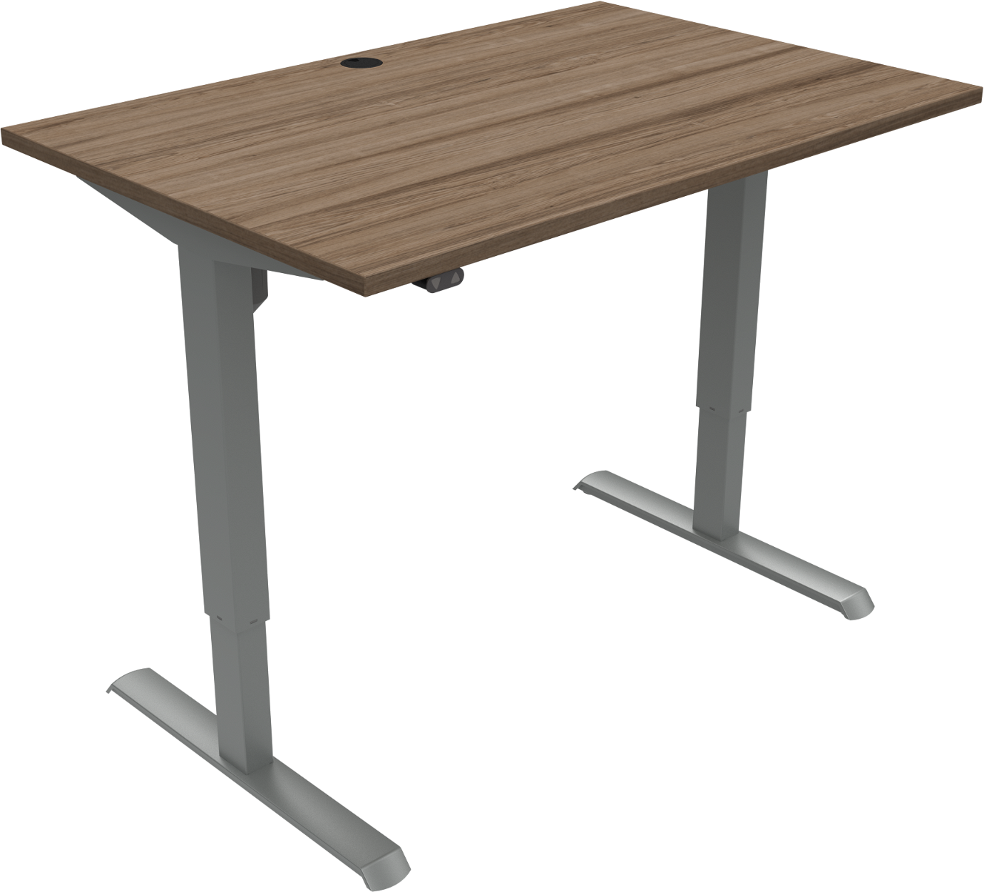 Hæve-sænkebord Zennord 120x80 cm i Mørk Valnød - Tilbud!