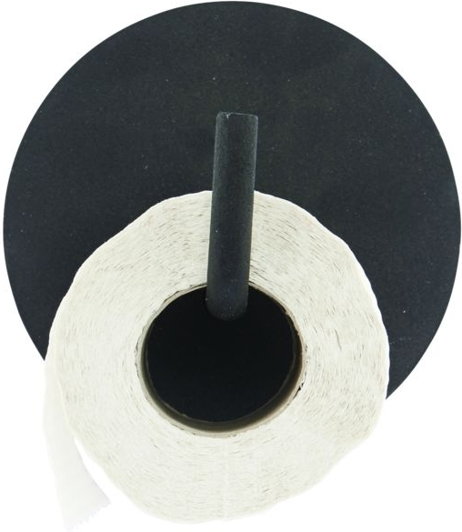Toiletrulleholder i sort aluminium fra House Doctor