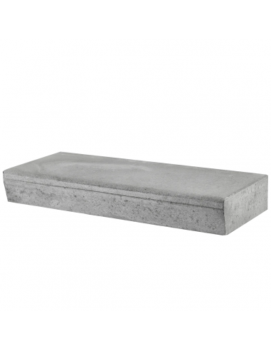 Trappetrin 100x40x14 Cm Skrå Forkant Grå