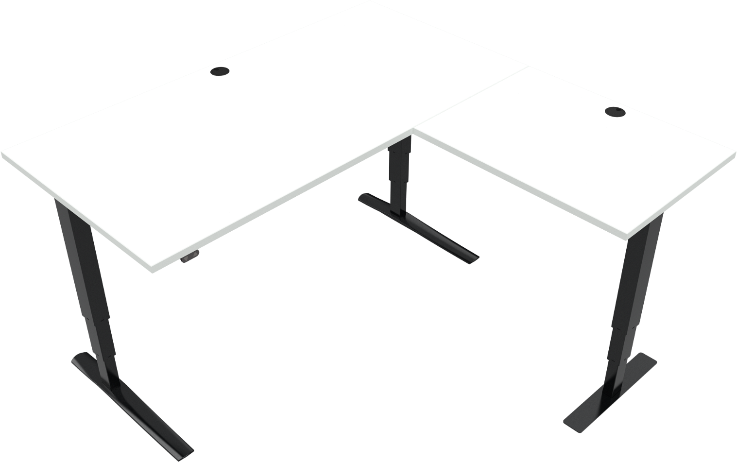 Tre-bens Hæve-/Sænkebord Zennord Rise Rest 160x160 cm