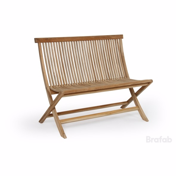 Turin Teak Bænk Diverse   Havebænk Brafab Enggården Havemøbler