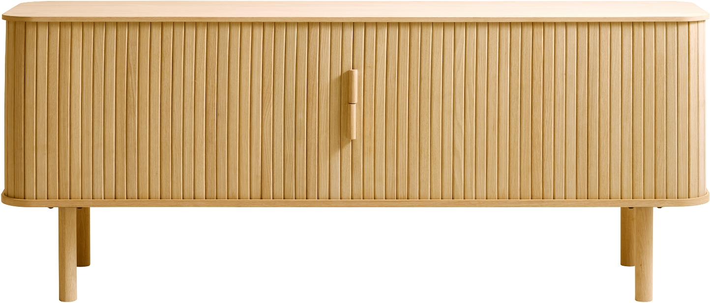 Tv- Og Mediebord Nordique Design Cavo   Naturligt Egetræ 160x40x55   Cm