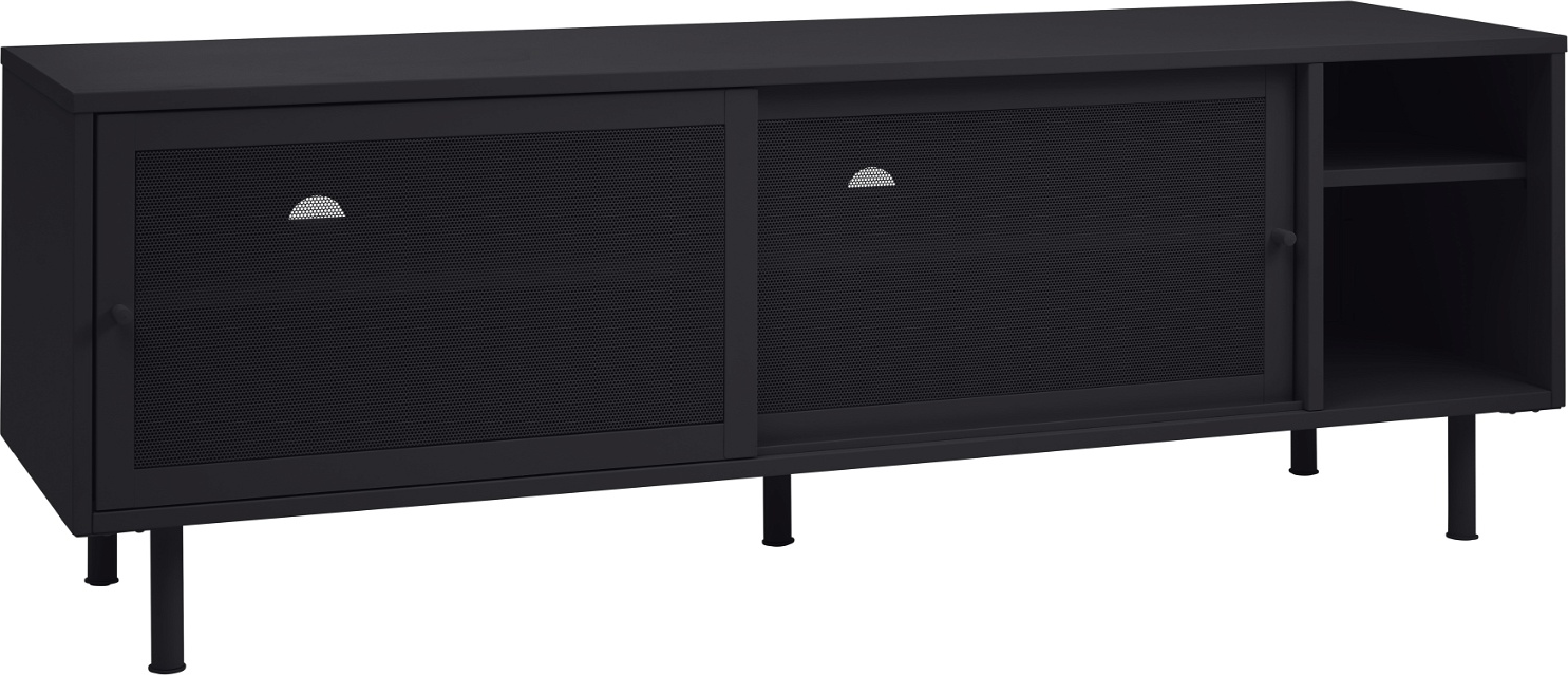 Tv-bord Nordique Design Veep Sort Metal 160   45   55 Cm