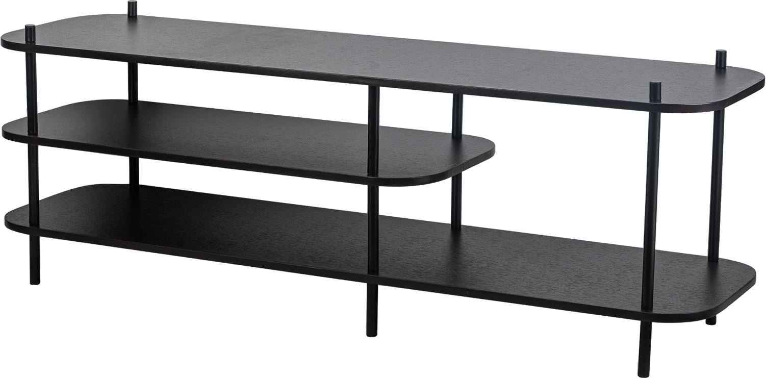 Tv-bord Nordlys Furniture Coleman   Sort Metal Med   Hylder 140ã 40ã 49 Cm