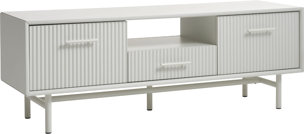 Tv-bord Skænk Nordique Design Palma Hvid Mdf   Metal 140   45   50 Cm