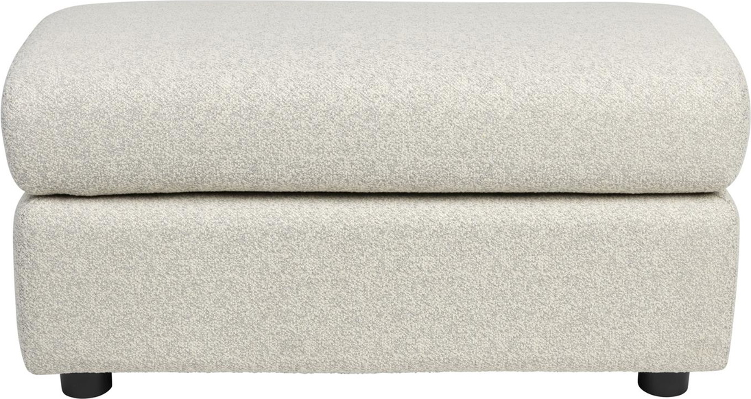 Udendørs Bænk Havebænk Zuiver Mississippi   Lysgrå Polyester Med Hocker 82 Cm