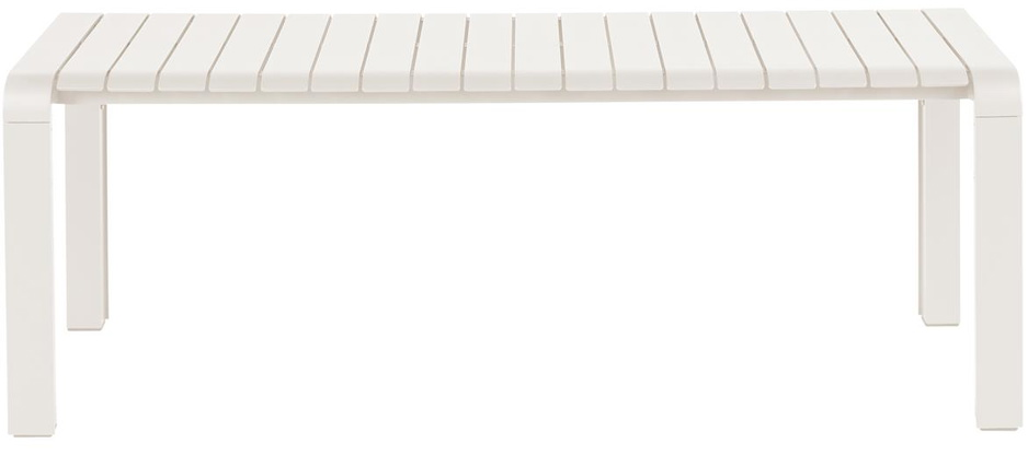 Elegant Udendørs Bænk i Offwhite Aluminium fra Zuiver