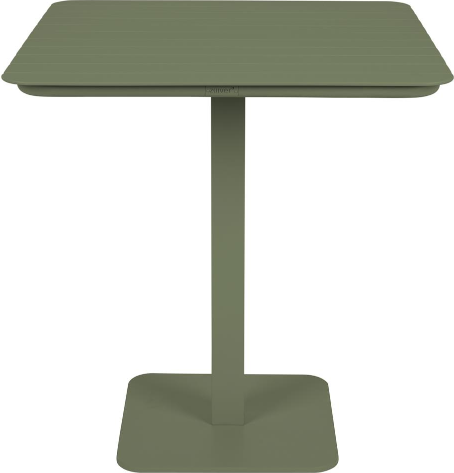 Udendørs Cafébord Zuiver Vondel 71   71 Cm Pulverlakeret Aluminium Blygrå