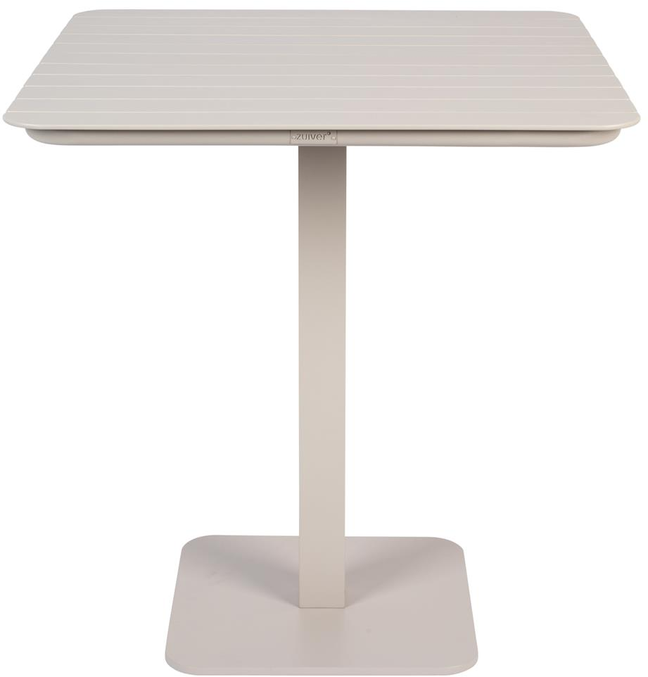 Udendørs Café- Og Terrassebord Zuiver Vondel 71   71 Cm H75 Pulverlakeret Aluminium Sølv