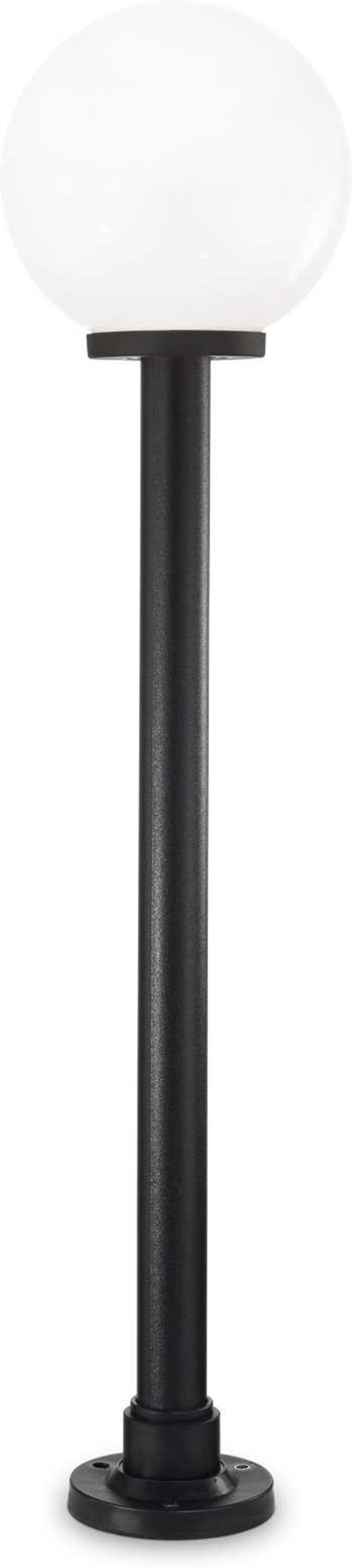 Udendørs Gulvlampe Classic Globe - Elegant Hvid/Sort IP55