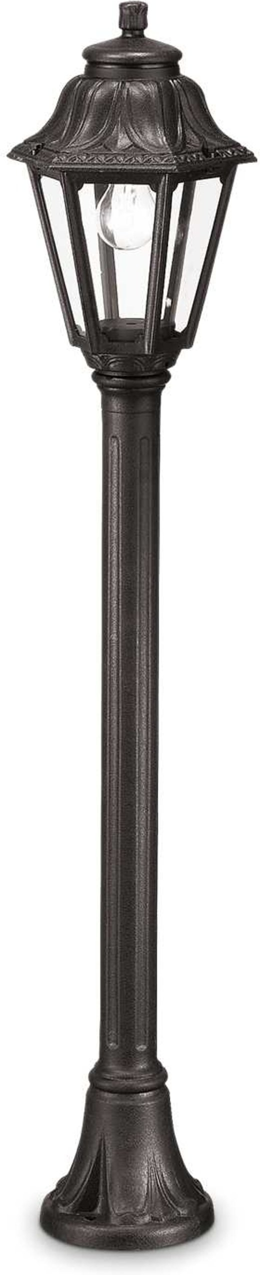 Udendørs Gulvlampe Ideal Lux Dafne Havebelysning ø22   H110 Cm Sort Plast Ip55