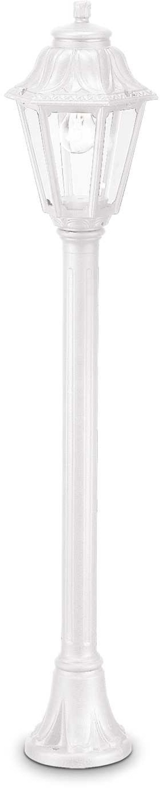 Udendørs Gulvlampe Ideal Lux Dafne Ip55 Hvid Plast ø22xh110 Cm E27