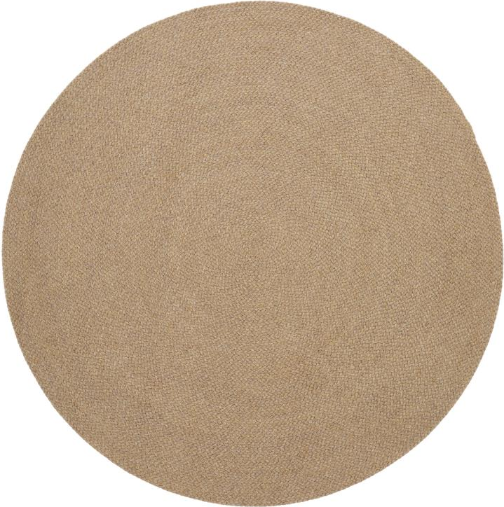 Udendørs Gulvtæppe Kave Home Despas ø150 Cm Beige 100 Polypropylen Rundt Terrassetæppe