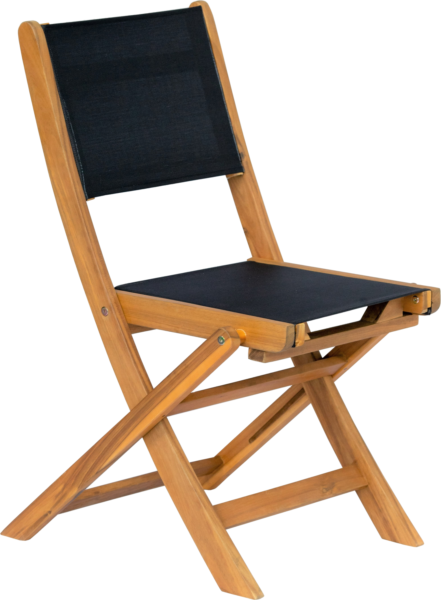 Udendørs Klapstol Foldestol Nordlys Furniture Curtiba Fsc-certificeret Akacie Natur Sort 85ã 48ã 54 Cm