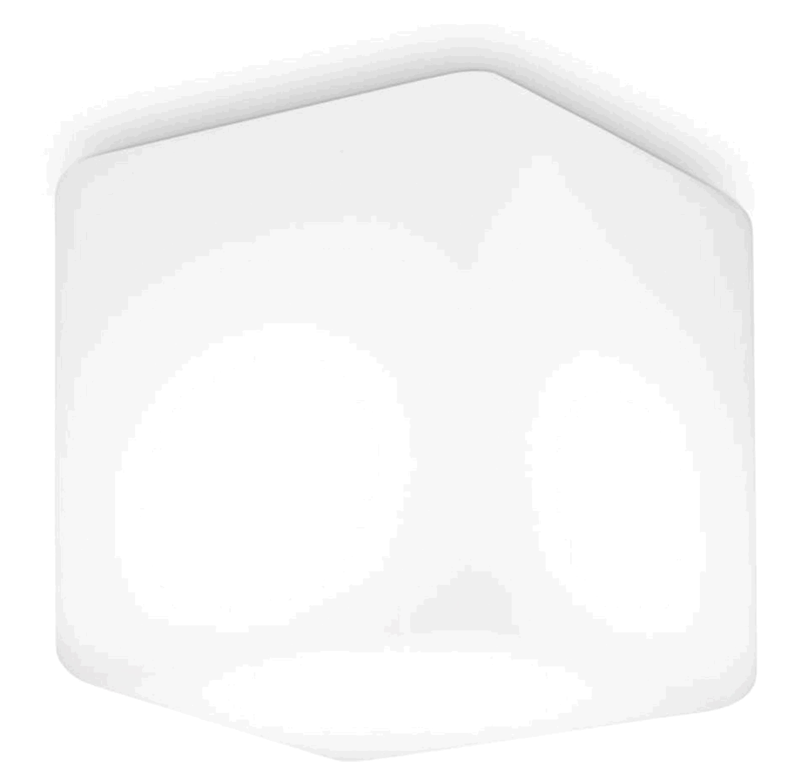 Udendørs Loftlampe Plafond Ideal Lux Luna Med G9 Led-pære Ip44 Hvid Sort