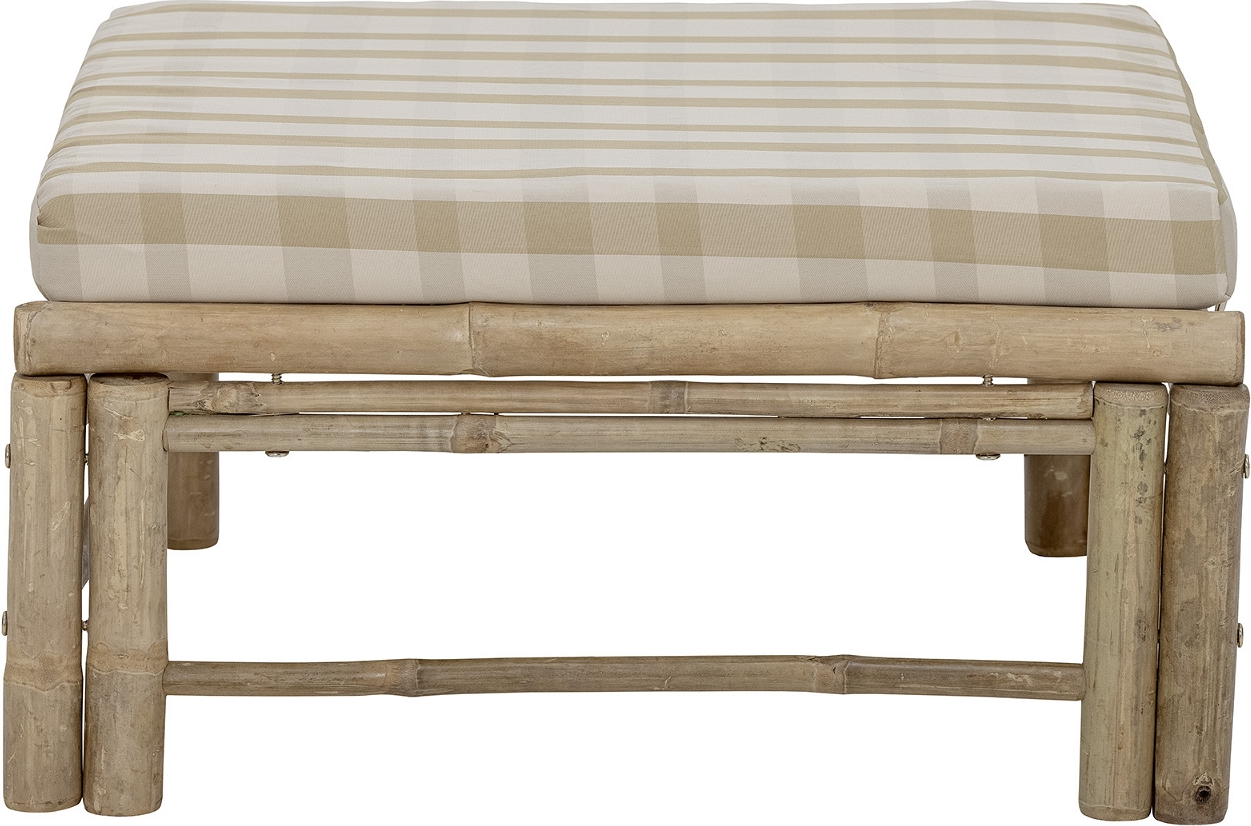 Udendørs Pouf Bloomingville Korfu Bambus Fodskammel Natur 72 72 30 Cm