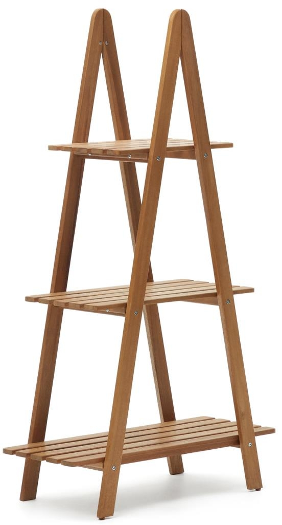 Udendørs Reol Kave Home Victoria Massivt Akacietræ Natur 140ã 35ã 80 Cm Flegt-certificeret