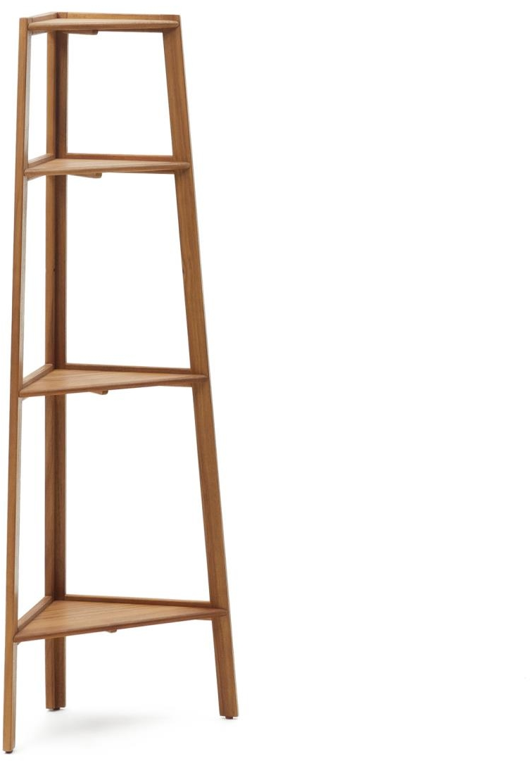 Udendørs Reol Victoria Fra Kave Home Massivt Akacietræ Rustikt Kolonialt Design H150ã B42ã L42 Cm