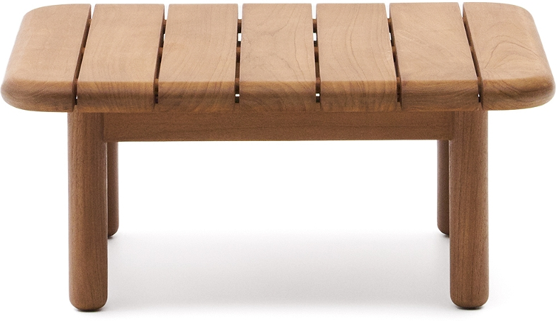 Udendørs Side- Og Loungebord Kave Home Turqueta Massivt Teak Fsc-certificeret 70ã 70 Cm H31 Cm