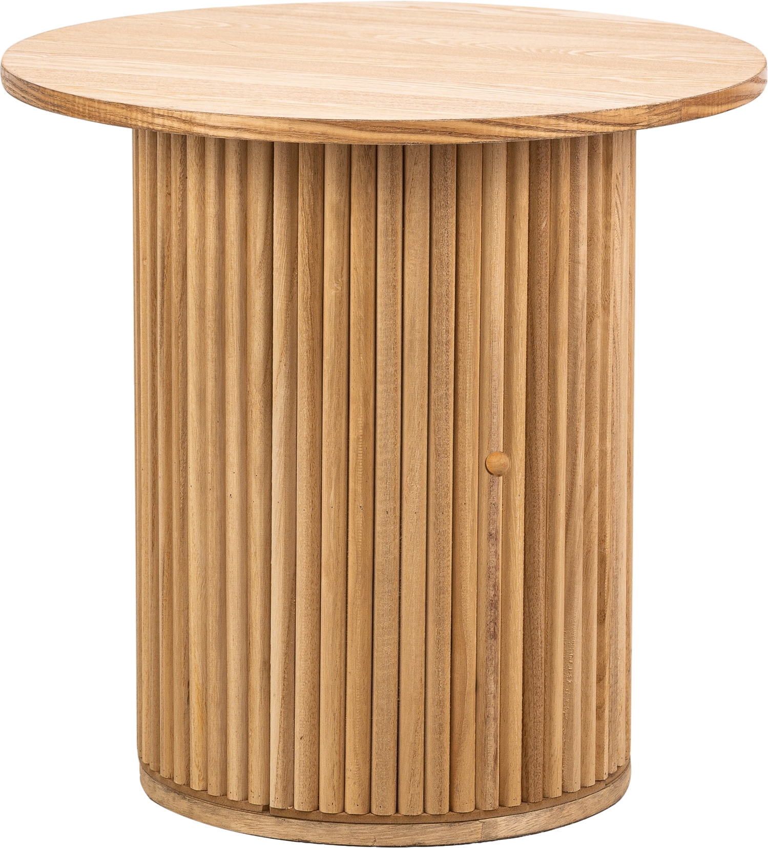 Udendørs Sidebord Nordlys Furniture Trinidad   Naturfarvet Fsc-certificeret Fyrretræ H49    ø50 Cm Multifunktionelt Hjørnebord