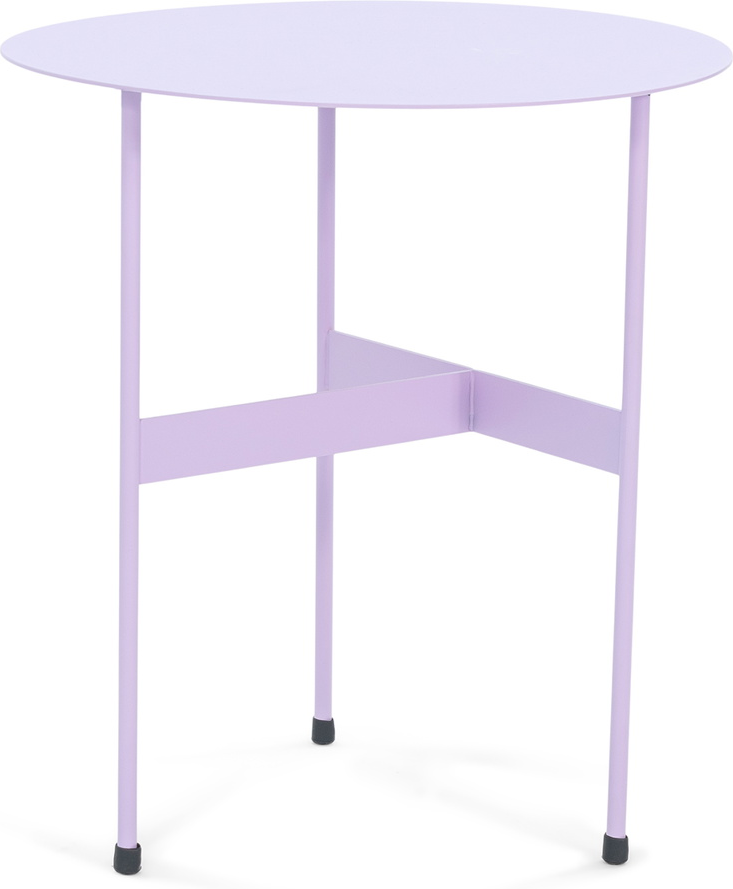 Udendørs Sidebord Spinder Design Mira ø45   H50 Cm Stål Blid Lilla
