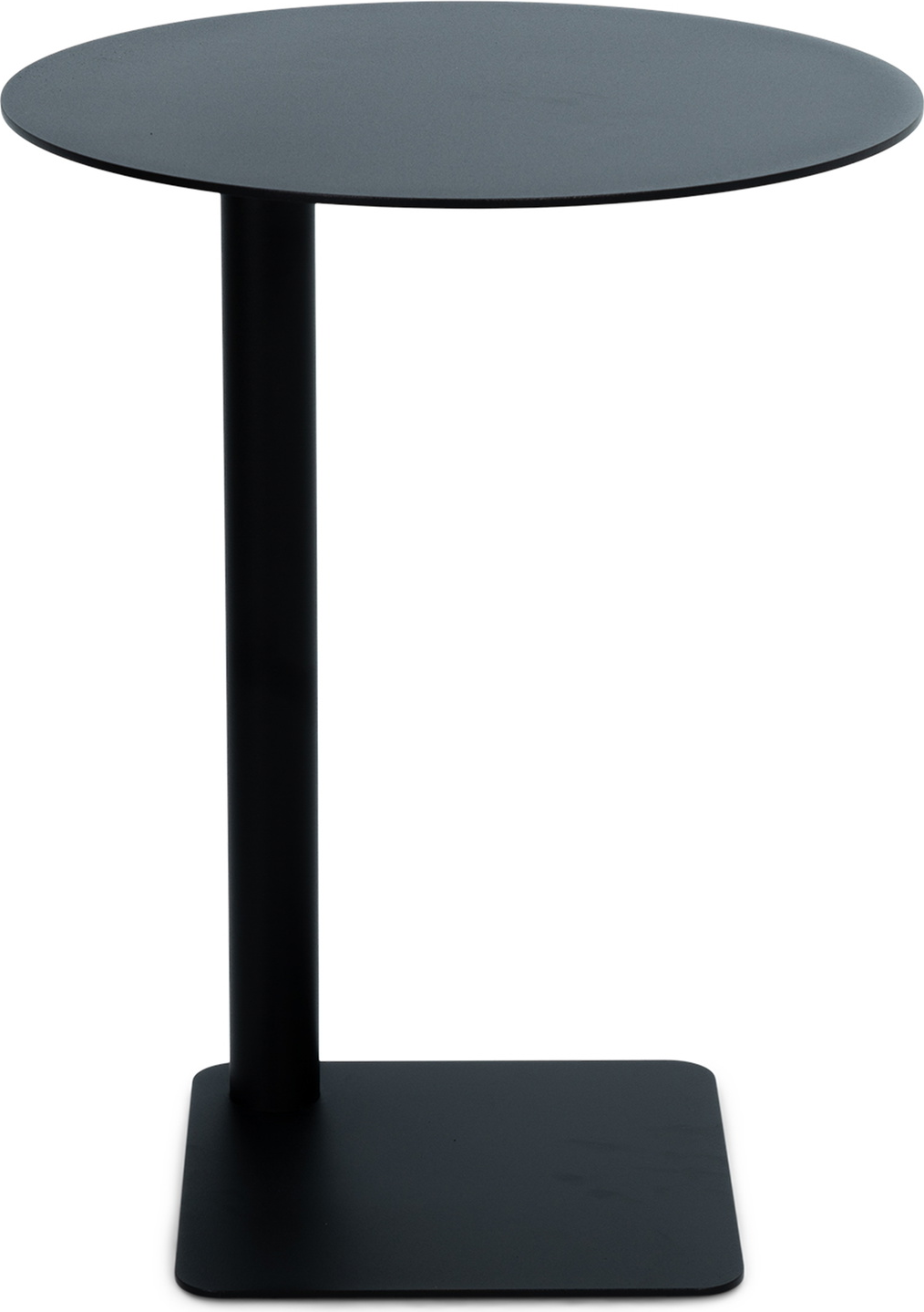 Udendørs Sidebord Sunny High - Elegant Sort Stål Ø40 H50 Cm