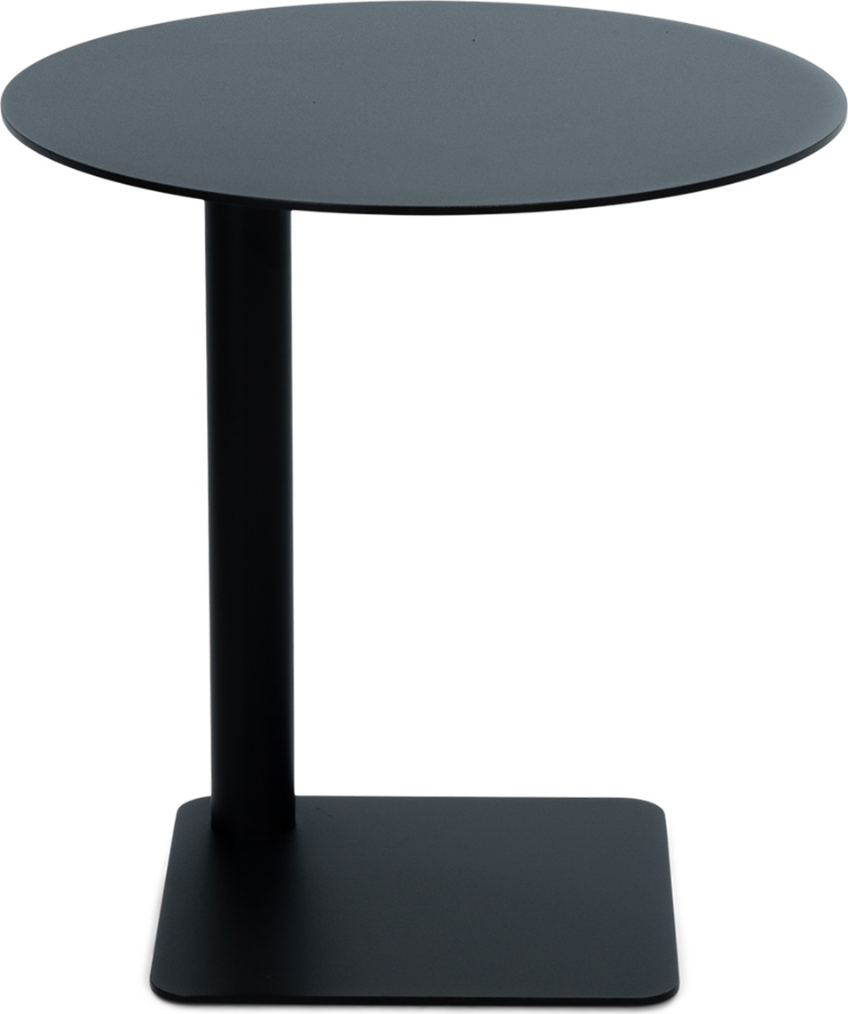 Udendørs Sidebord Spinder Design Sunny   Sortlakeret Stål H40ã ø40 Cm