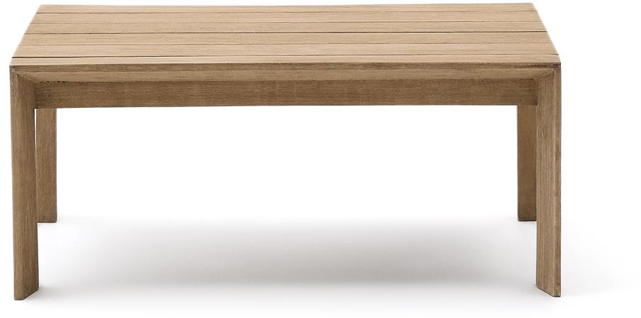Udendørs Sofabord Kave Home Ambra Massivt Akacietræ 82 5x82 Cm Røget Hvid