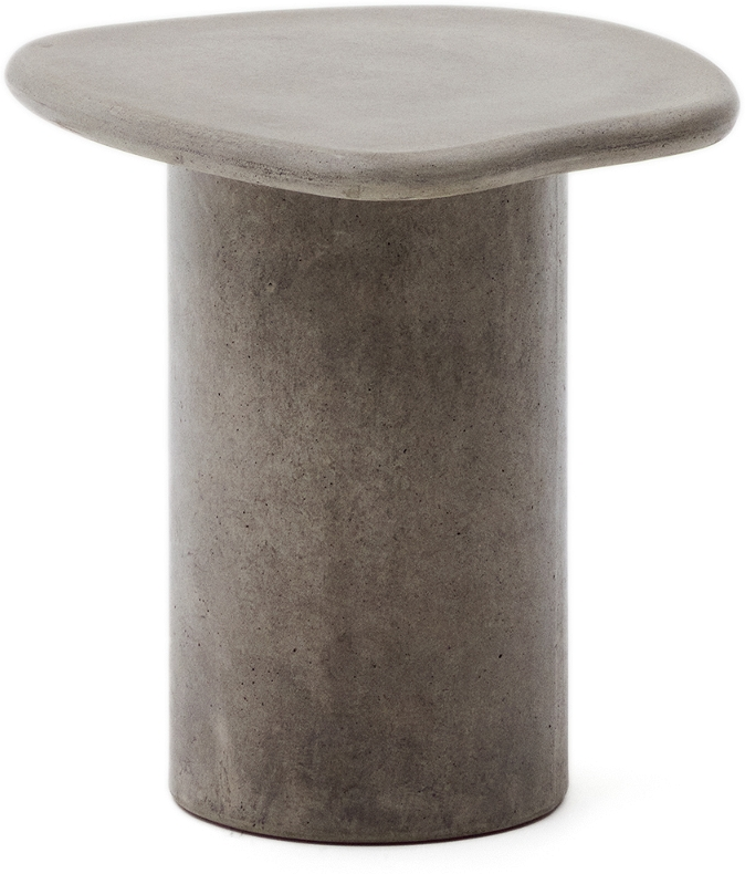 Udendørs Sofabord Kave Home Macarella Grå Fibercement H46   B47   L48 Cm