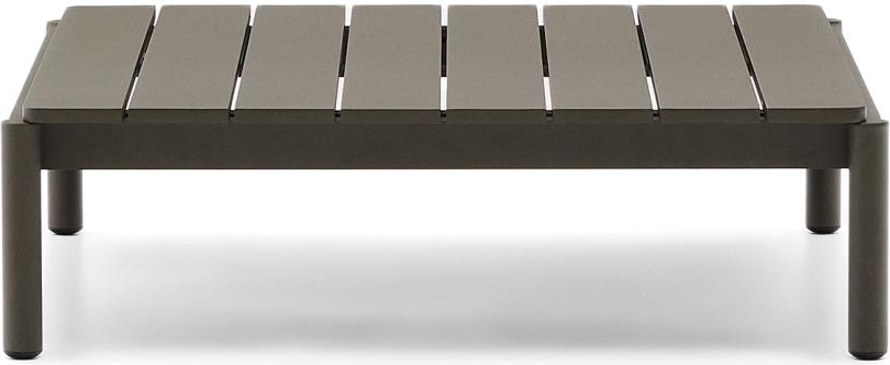 Udendørs Sofabord Sidebord Kave Home Sorells Khaki 100 Aluminium 88 8x91 Cm