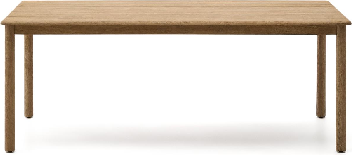 Udendørs Spise- Og Havebord Kave Home Sori Massivt Akacietræ 200x100 Cm Brun Rustik