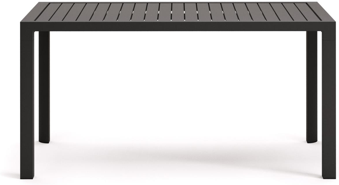 Udendørs Spisebord Kave Home Culip Metal Grå L150ã B77 Cm Terrassebord Til   Personer