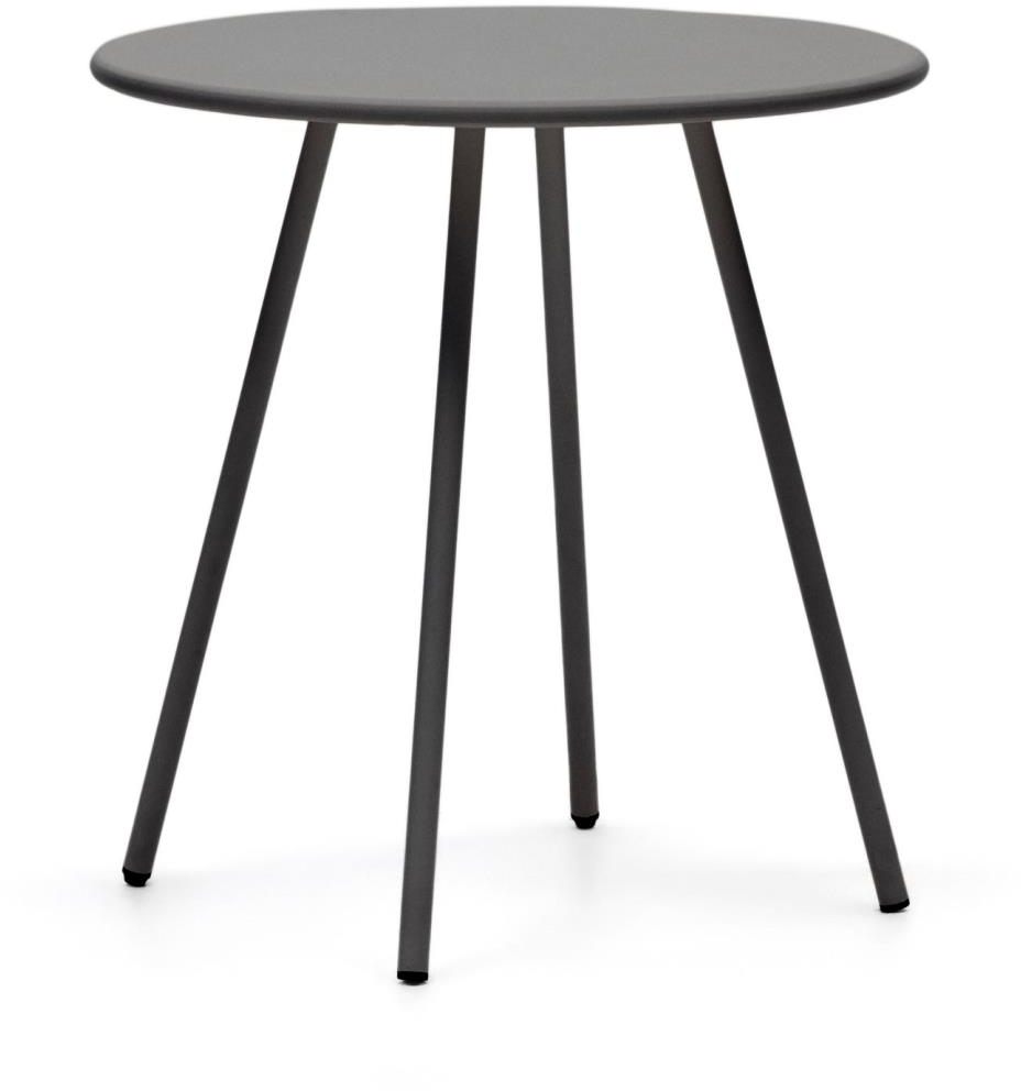 Udendørs Spisebord Kave Home Montjoi 70   70 Cm Grå Stål