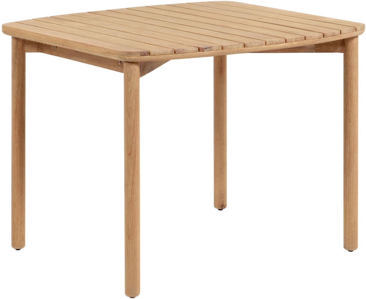 Udendørs Spisebord Kave Home Sheryl Massivt Eukalyptustræ 90   90 Cm Natur