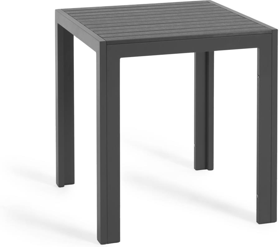 Udendørs Spisebord Kave Home Shirley - Sort Aluminium 70x70 cm