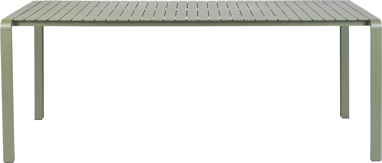 Udendørs Spisebord Zuiver Vondel Pulverlakeret Aluminium Lysgrå 214x96 Cm