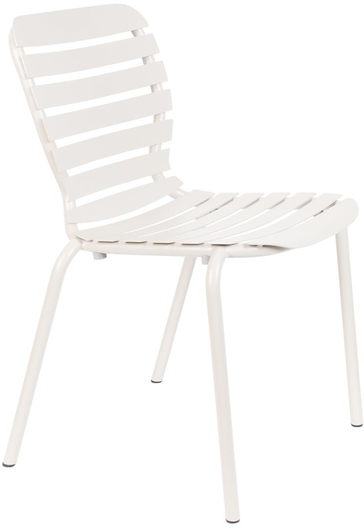 Udendørs Spisebordsstol Vondel i Offwhite Aluminium