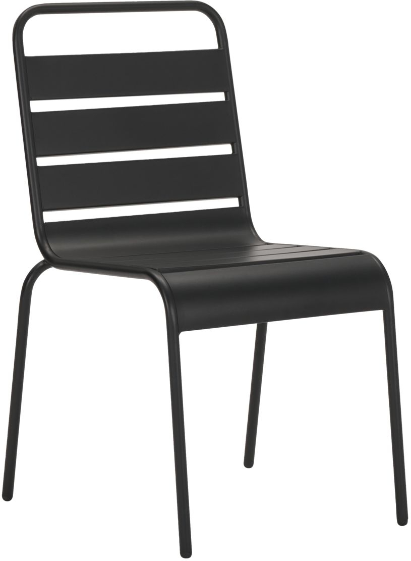 Udendørs Spisebordsstol House Doctor Helo Sort Stål H81ã B50ã L54 Cm