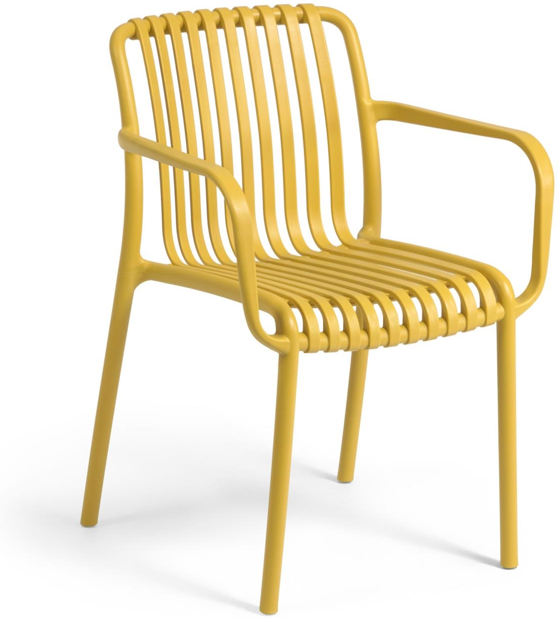 Sennepsgul Udendørs Spisebordsstol Isabellini - Ergonomisk Design