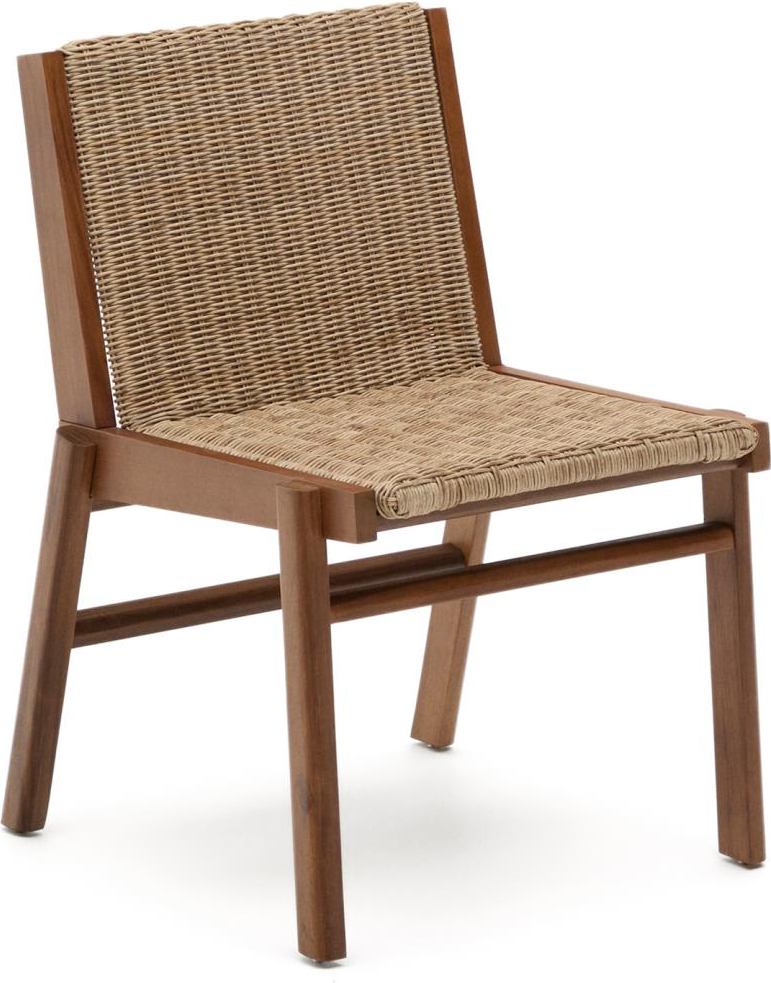 Udendørs Spisebordsstol Itani i Akacietræ og Rattan