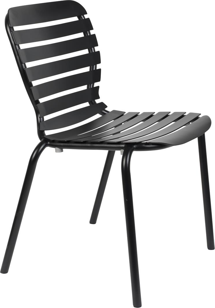 Udendørs Spisebordsstol Zuiver Vondel Havestol Antracit Aluminium Stabelbar Ergonomisk 140 Kg