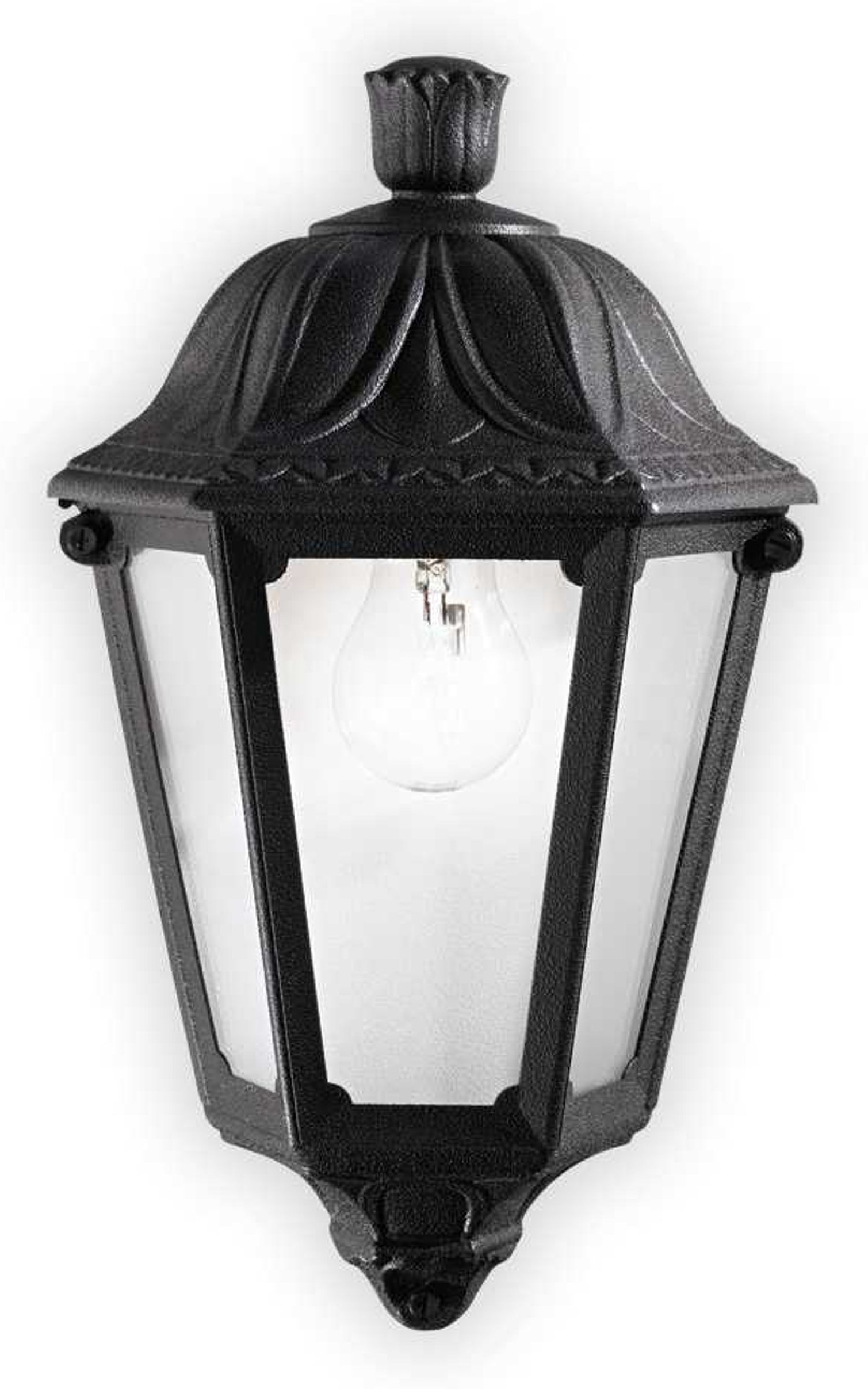 Udendørs Væglampe Ideal Lux Dafne Ip55 Sort Plast H35ã B13ã L22 Cm E27