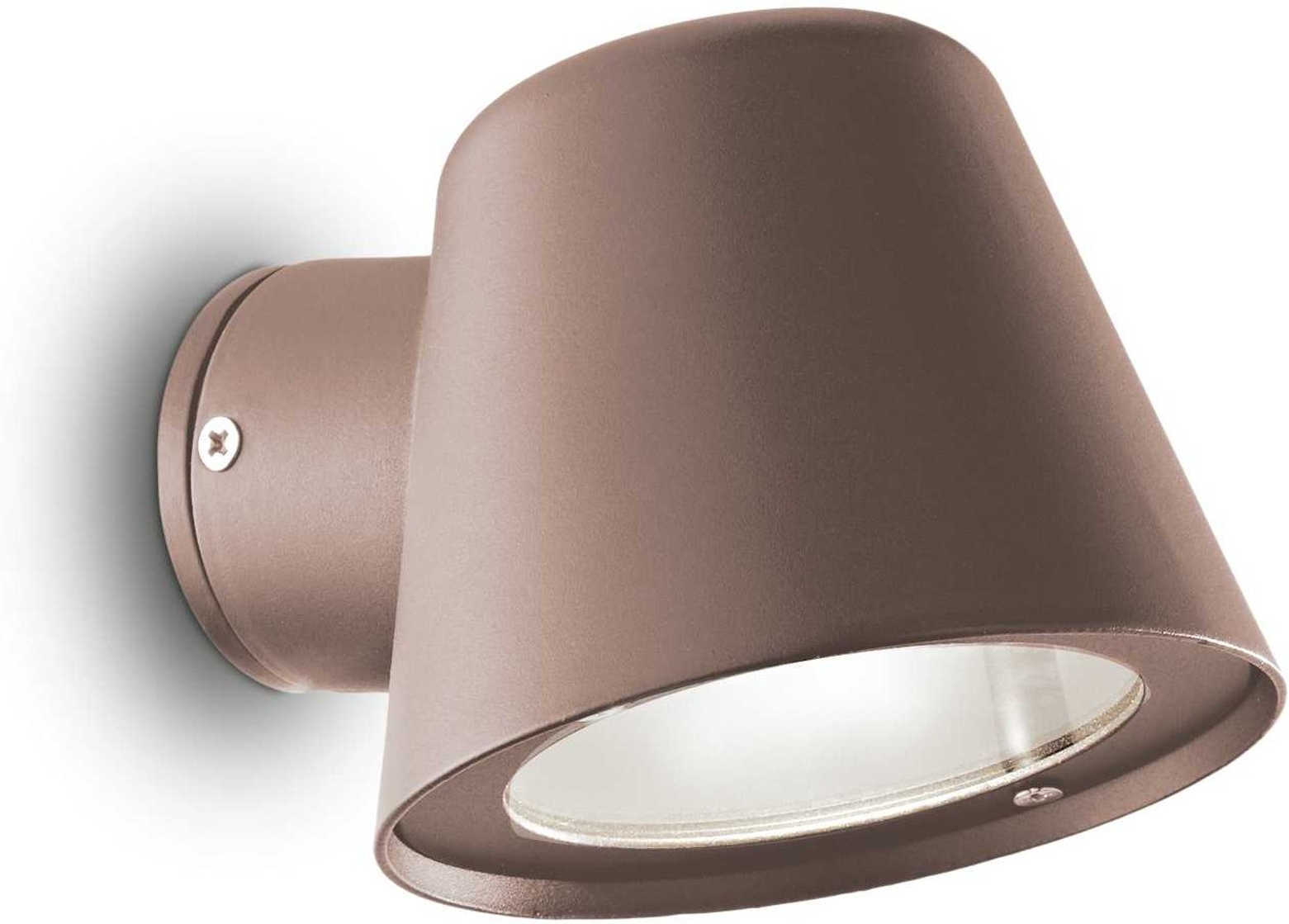Udendørs Væglampe Ideal Lux Gas Kaffefarvet Aluminium Ip43 Gu10 H9 5ã B11 5ã L15 Cm