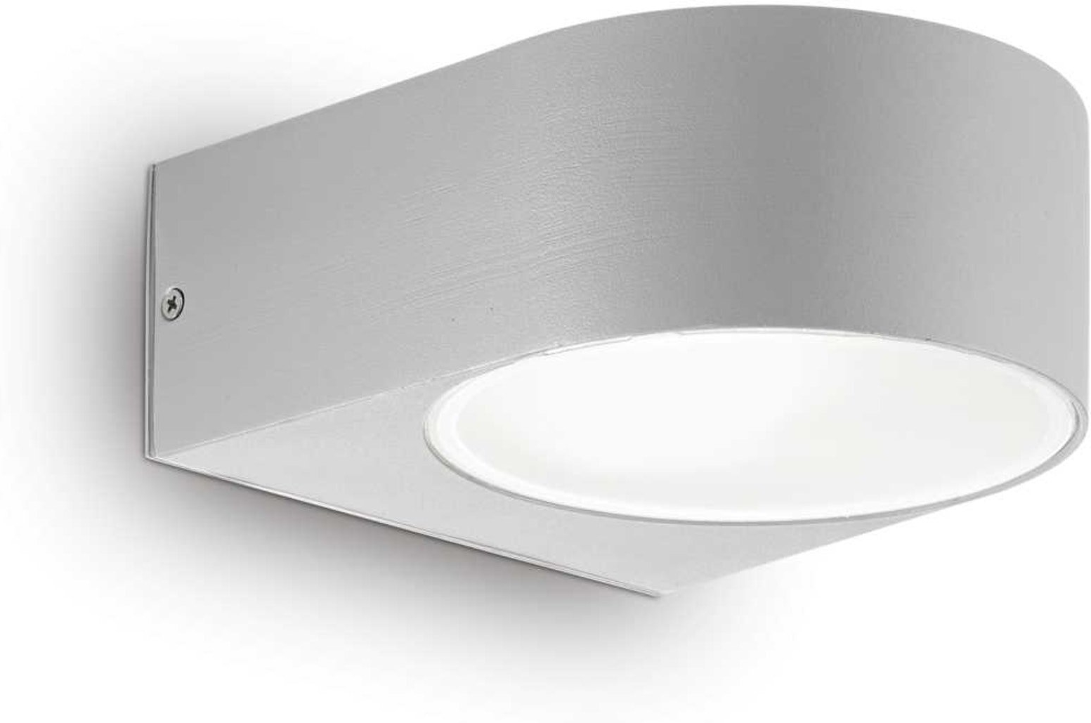 Udendørs Væglampe Ideal Lux Iko Grå Metal Ip54 E27 60w Kompakt 14ã 7ã 19 Cm