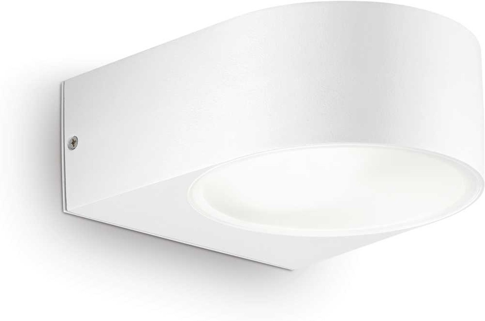 Udendørs Væglampe Ideal Lux Iko Hvid Metal Ip54 E27 Sokkel 60w