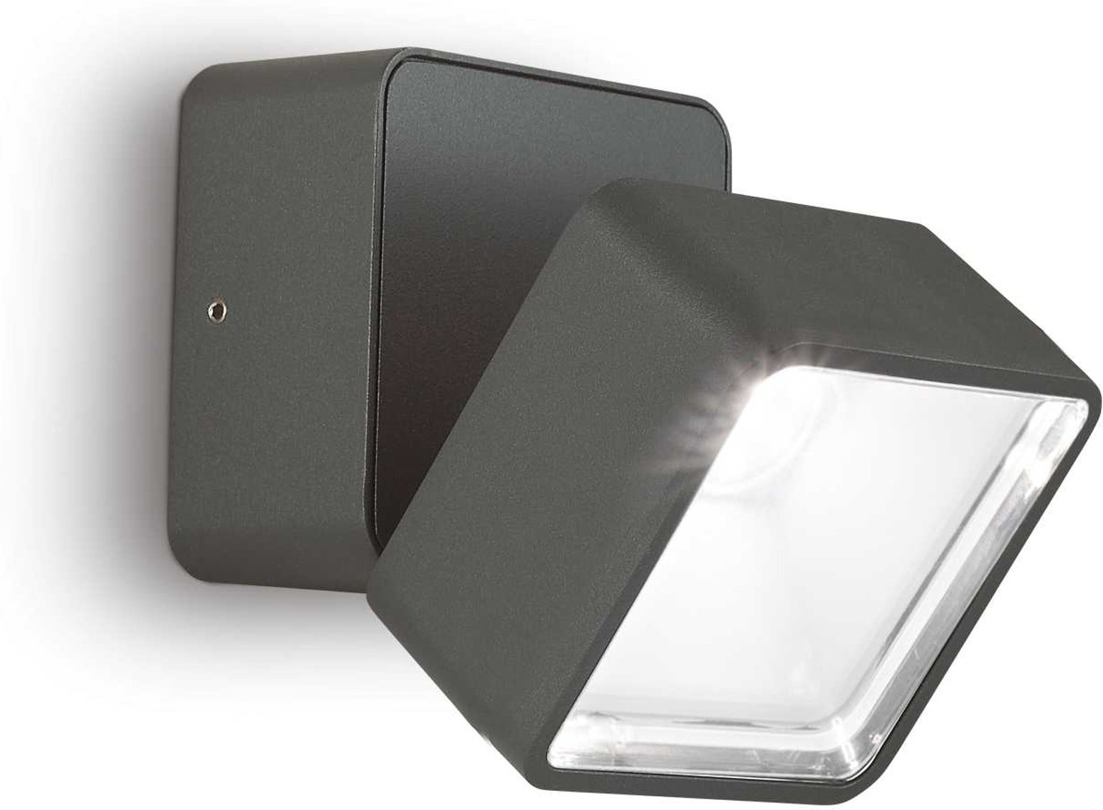 Udendørs Væglampe Ideal Lux Omega Square Antracit   Led 650 Lm  4000    Ip54  9ã 9ã     Cm